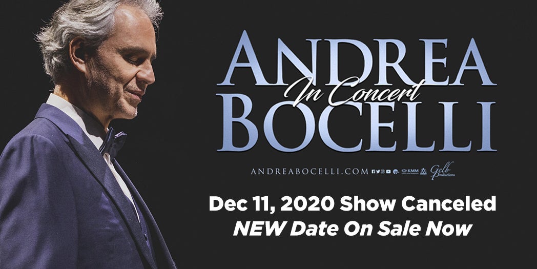 Andrea Bocelli Canceled TD Garden