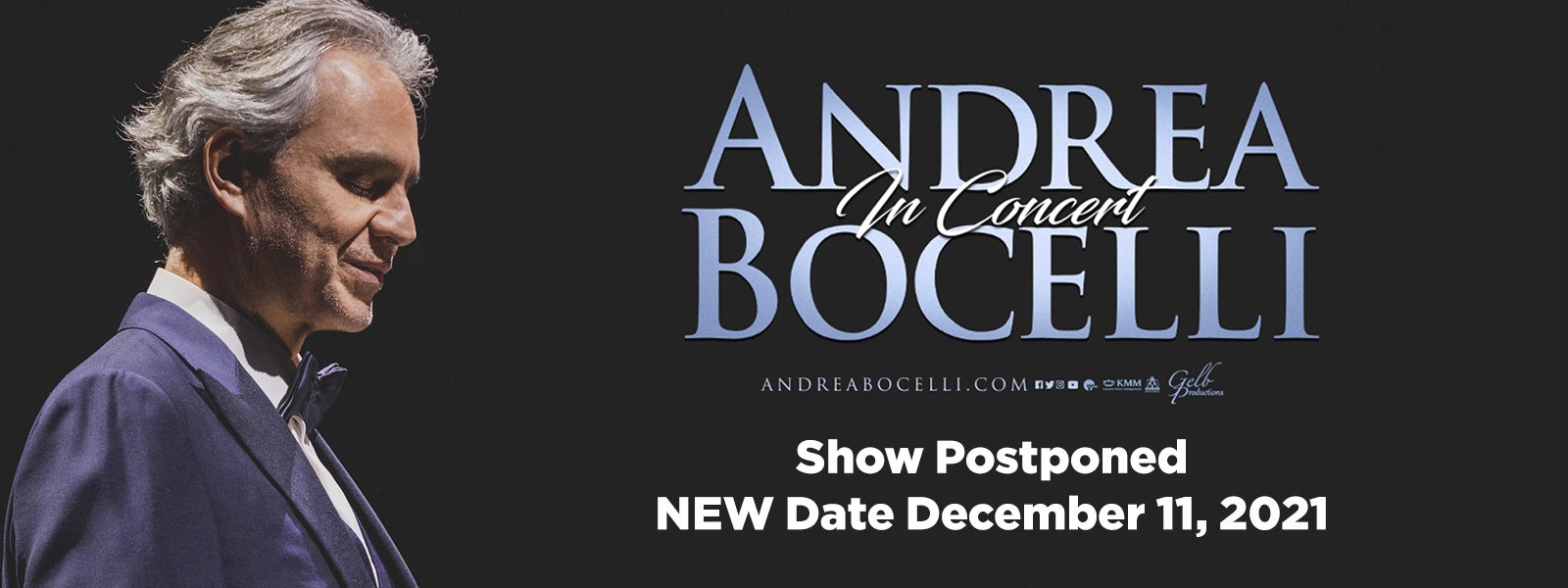 Andrea Bocelli - Rescheduled