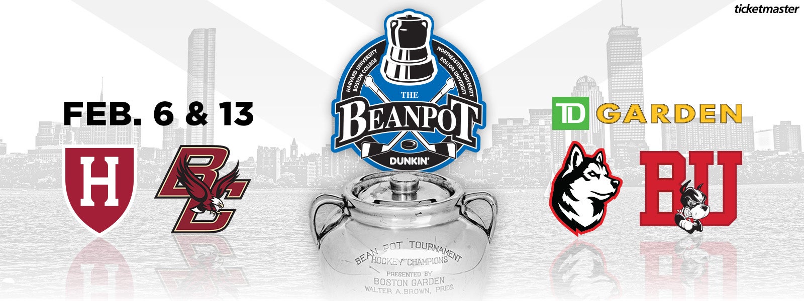 The Dunkin Beanpot Consolation Game and Finals TD Garden