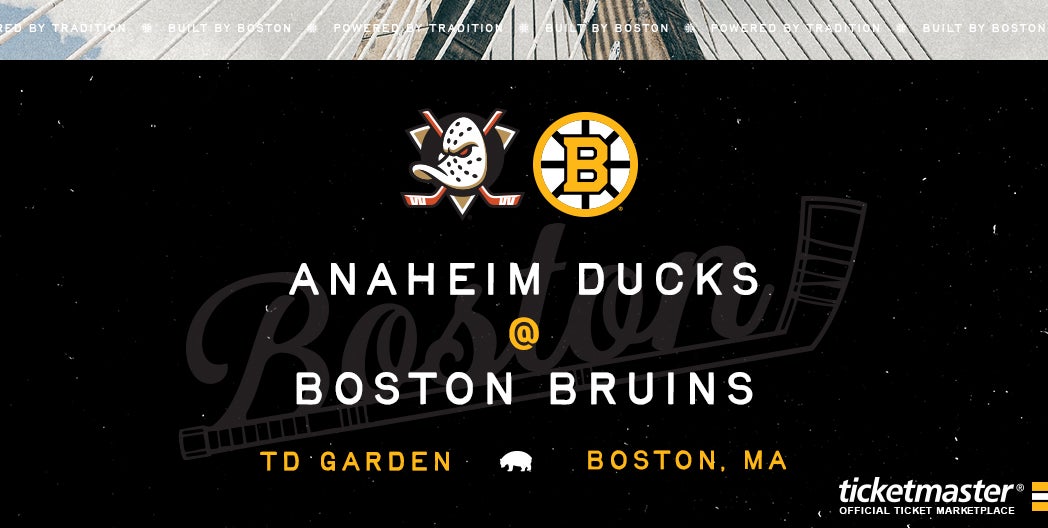 More Info for Bruins vs. Ducks