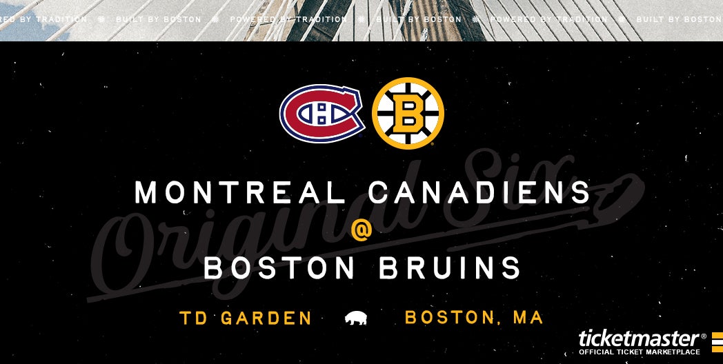 More Info for Bruins vs. Canadiens