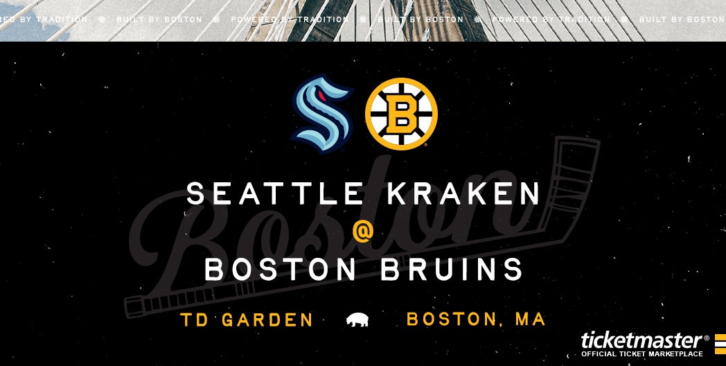 More Info for Bruins vs. Kraken