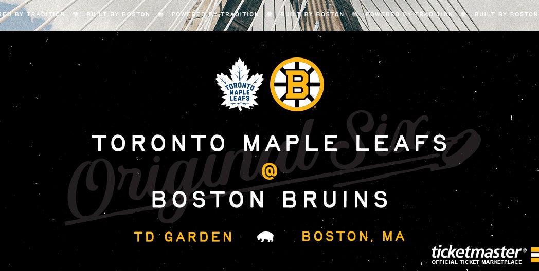 More Info for Bruins vs. Maple Leafs