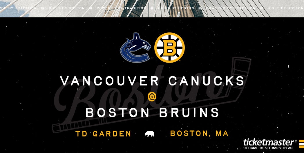 More Info for Bruins vs. Canucks
