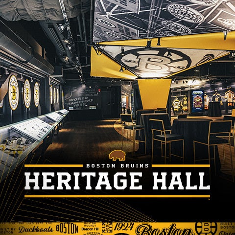 Bruins Heritage Hall exhibits at TD Garden