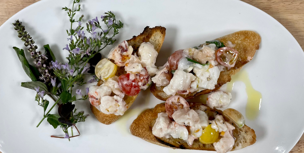 RECIPE OF THE MONTH: NEW ENGLAND LOBSTER BRUSCHETTA