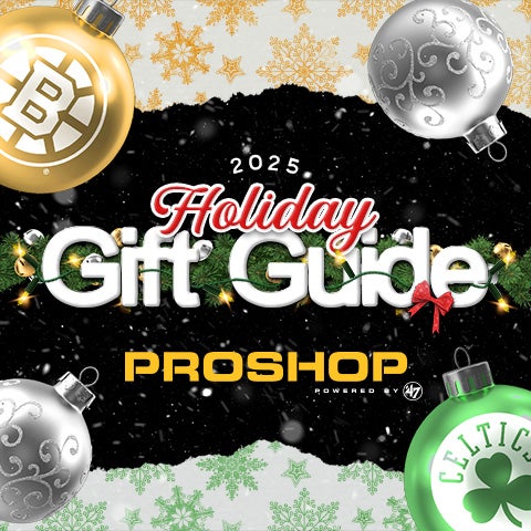 ProShop Bruins and Celtics holiday merchandise