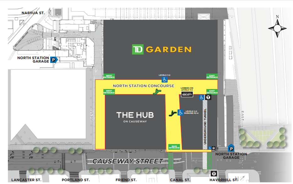 Td Garden Entrance Map