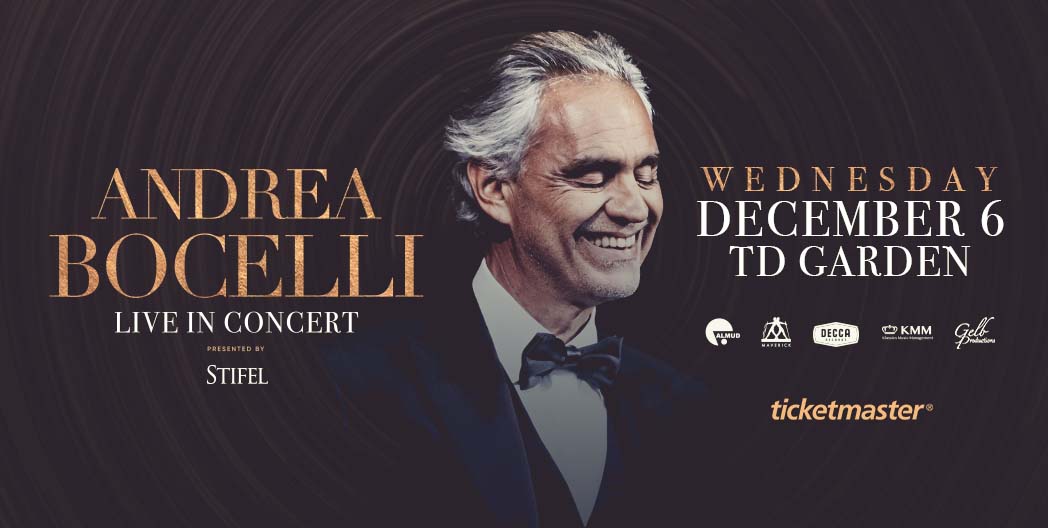 Andrea Bocelli Tickets - 12/6/23 at TD Garden in Boston, MA