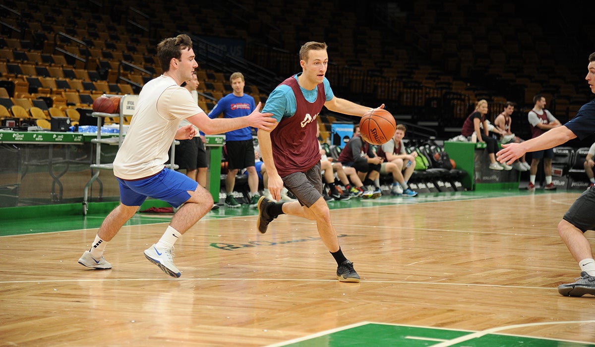 People playing on the parquet