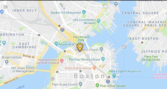Map of Boston Image