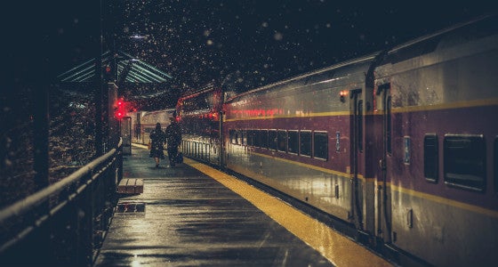 Image of the Boston commuter rail